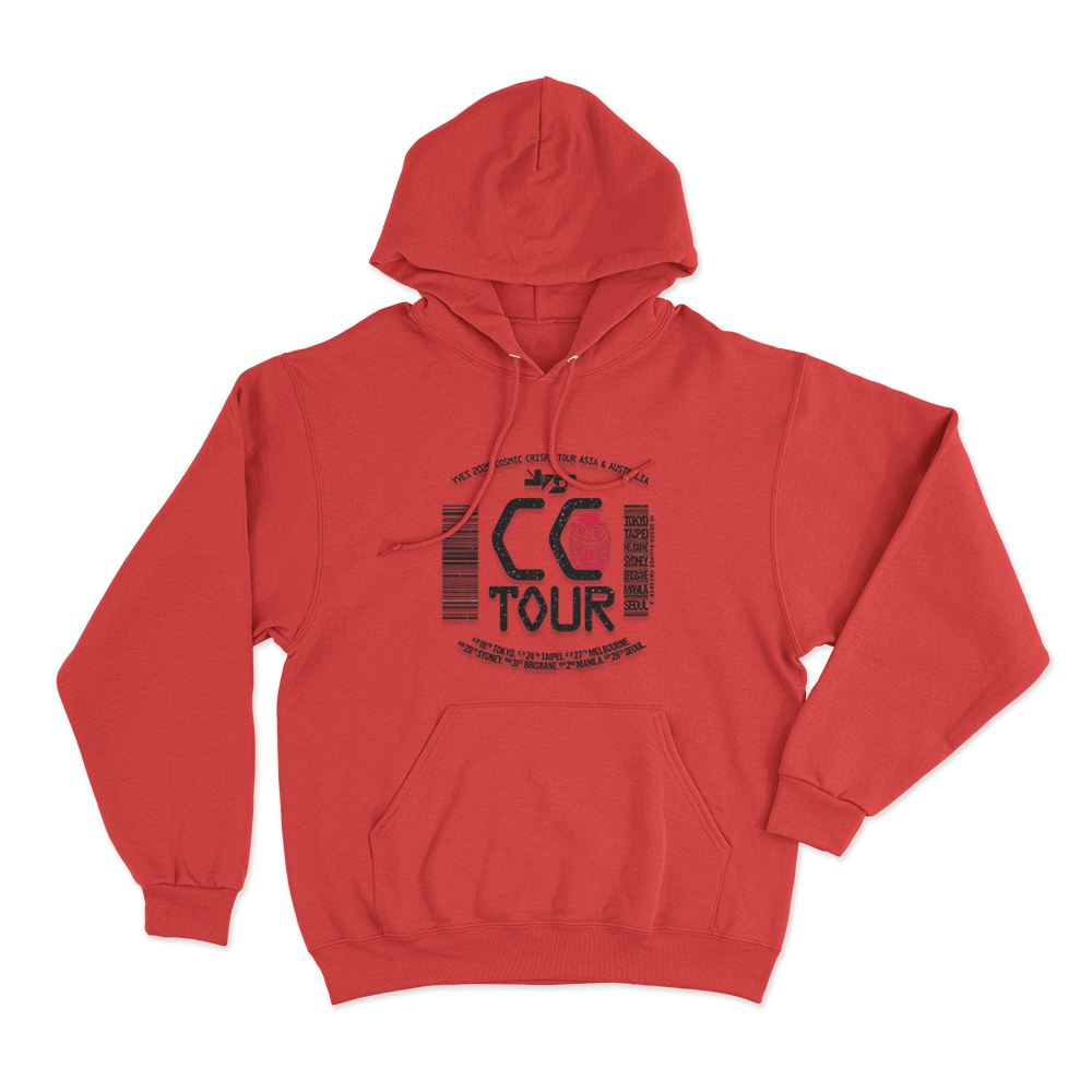 CCTour in Seoul Unisex Hoodie Red CCTour in Seoul Unisex Hoodie Red