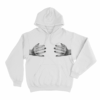 Yves Handcups Unisex Hoodie White