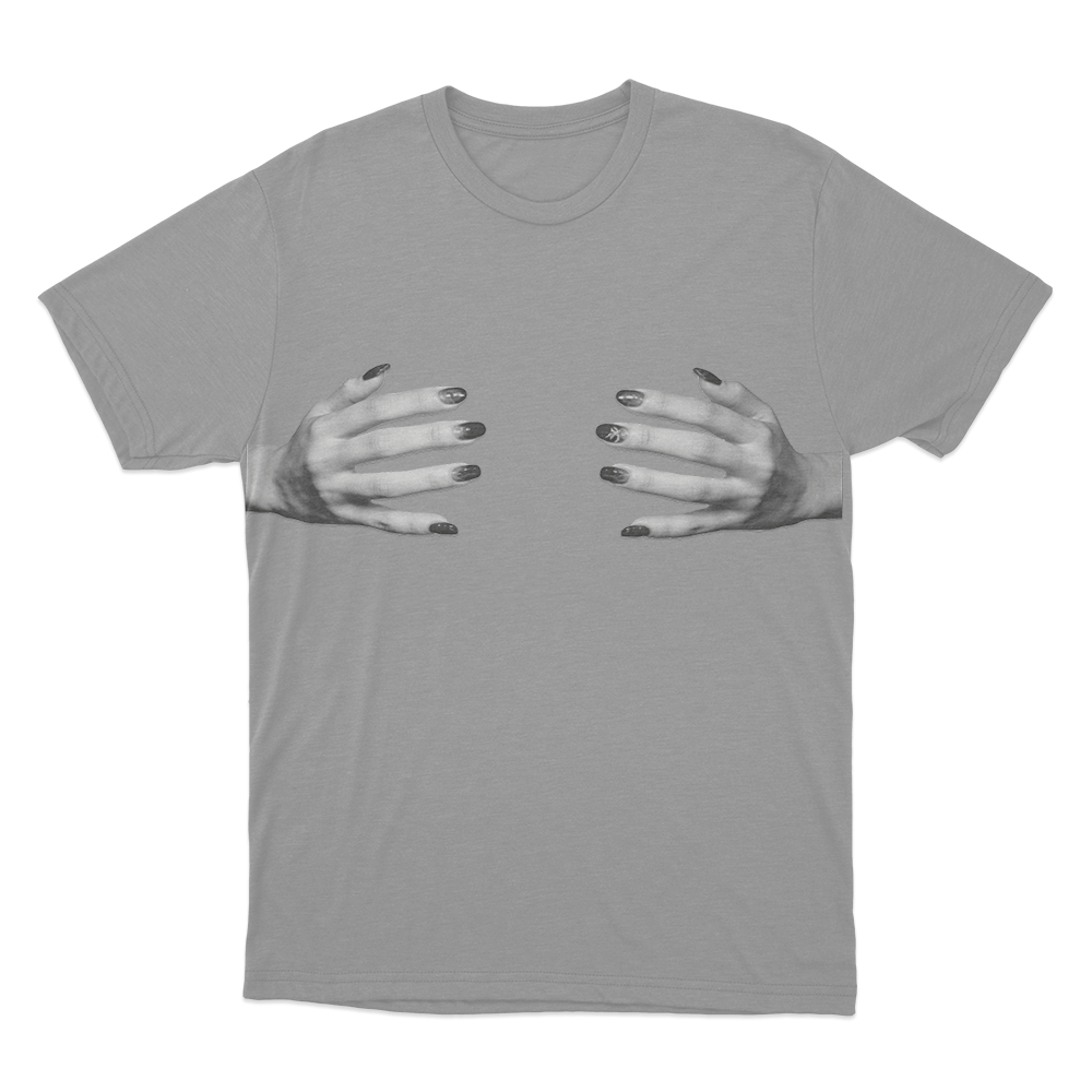 Yves Handcups Unisex T Shirt Grey Yves Handcups Unisex T Shirt Grey