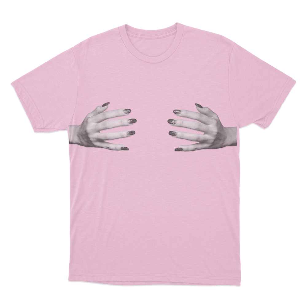 Yves Handcups Unisex T Shirt Pink Yves Handcups Unisex T Shirt Pink