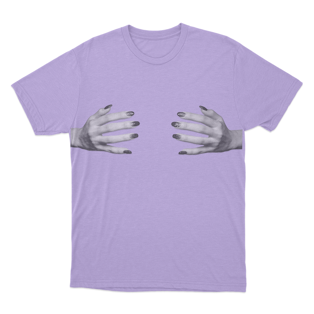 Yves Handcups Unisex T Shirt Purple Yves Handcups Unisex T Shirt Purple