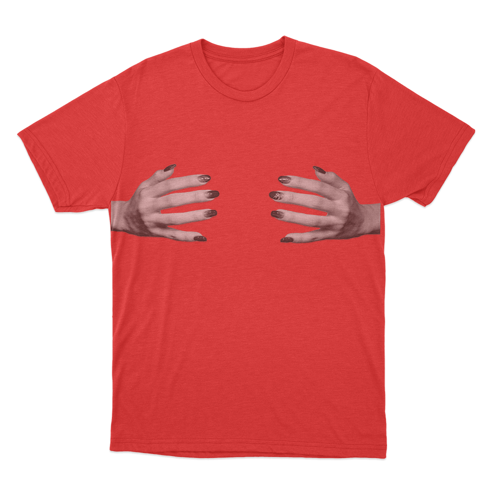 Yves Handcups Unisex T Shirt Red Yves Handcups Unisex T Shirt Red