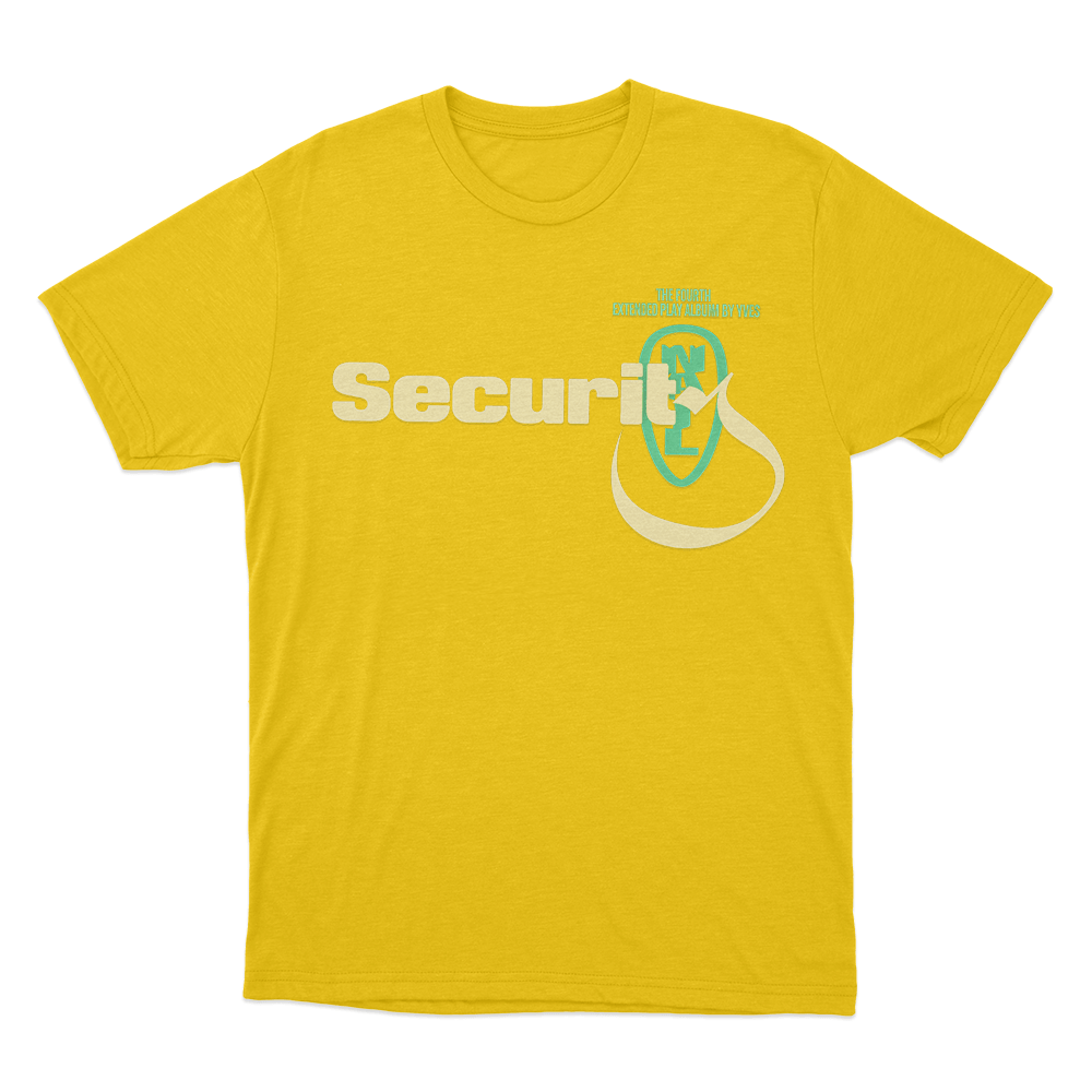 Yves Security T Shirt Yellow Yves Security T Shirt Yellow