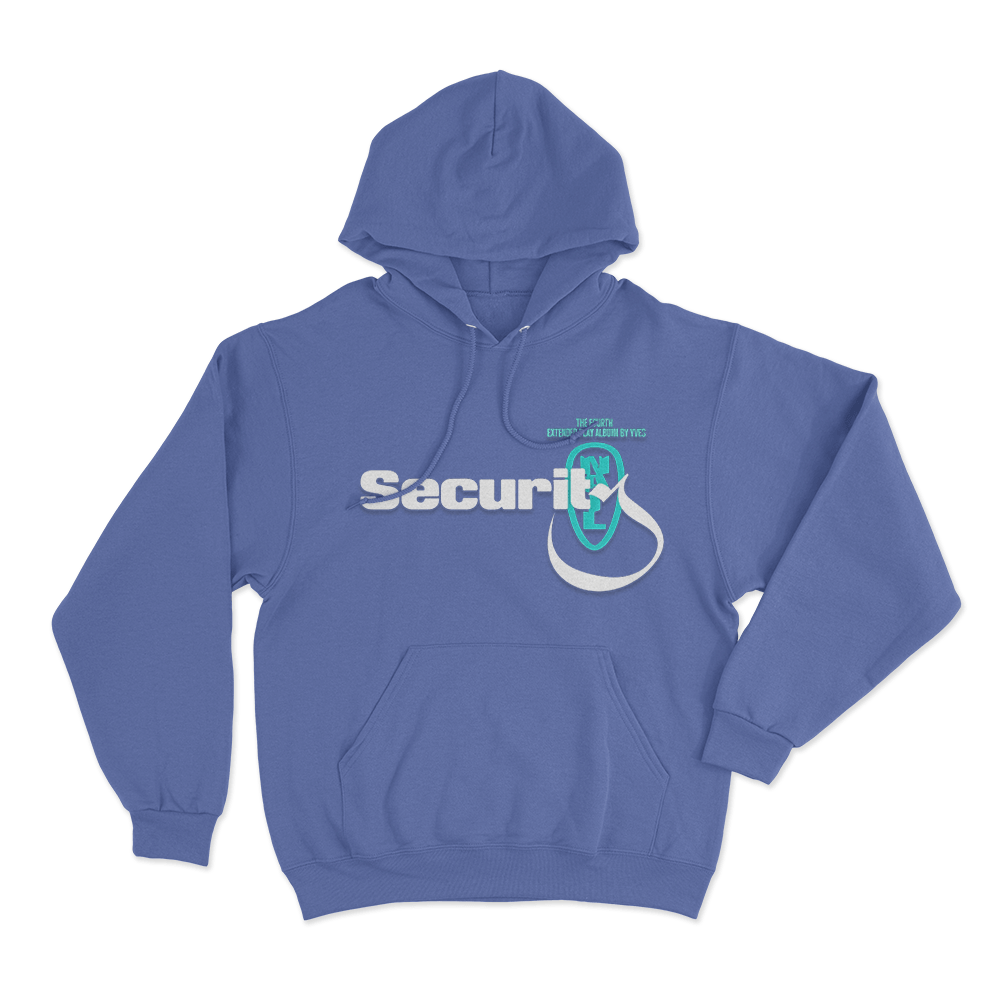 Yves Security Unisex Hoodie Blue Yves Security Unisex Hoodie Blue