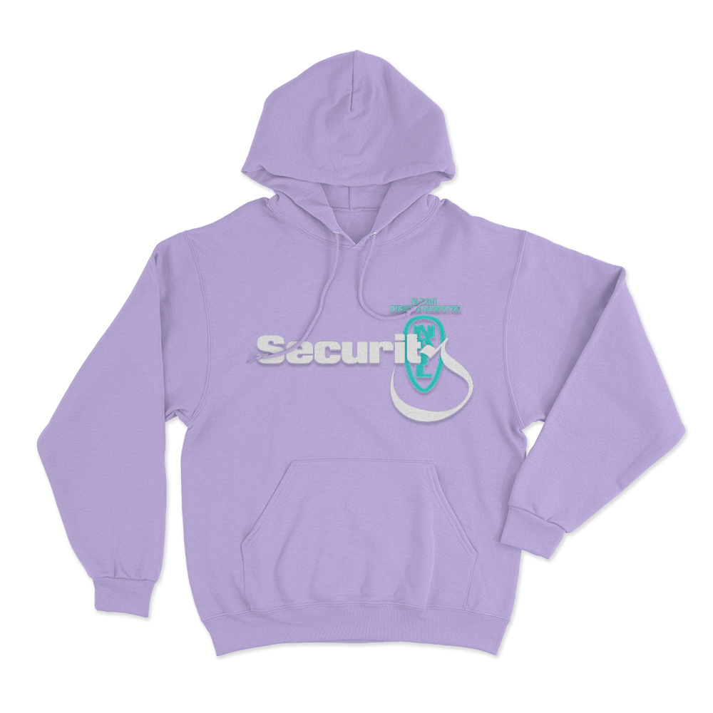 Yves Security Unisex Hoodie Purple Yves Security Unisex Hoodie Purple