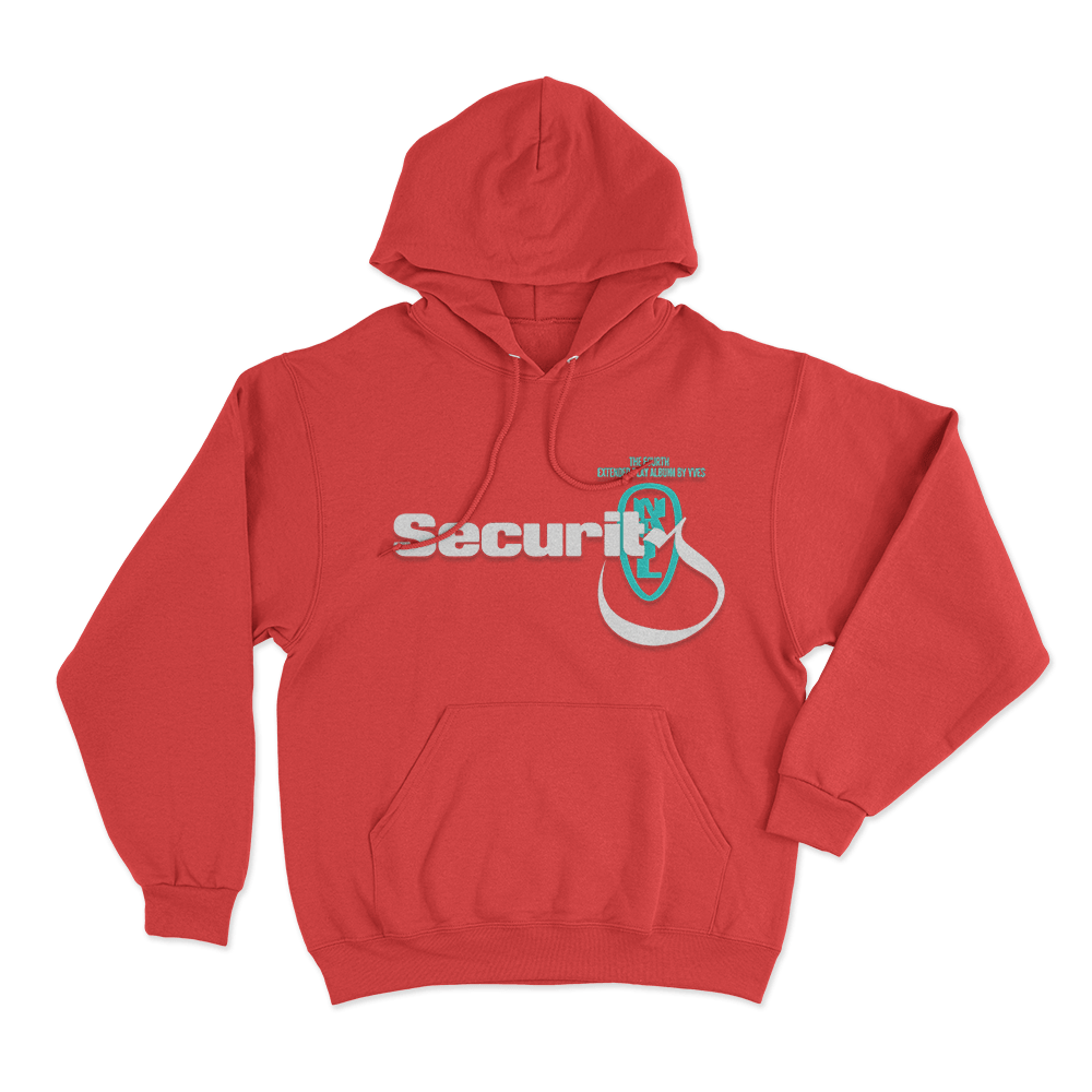 Yves Security Unisex Hoodie Red Yves Security Unisex Hoodie Red