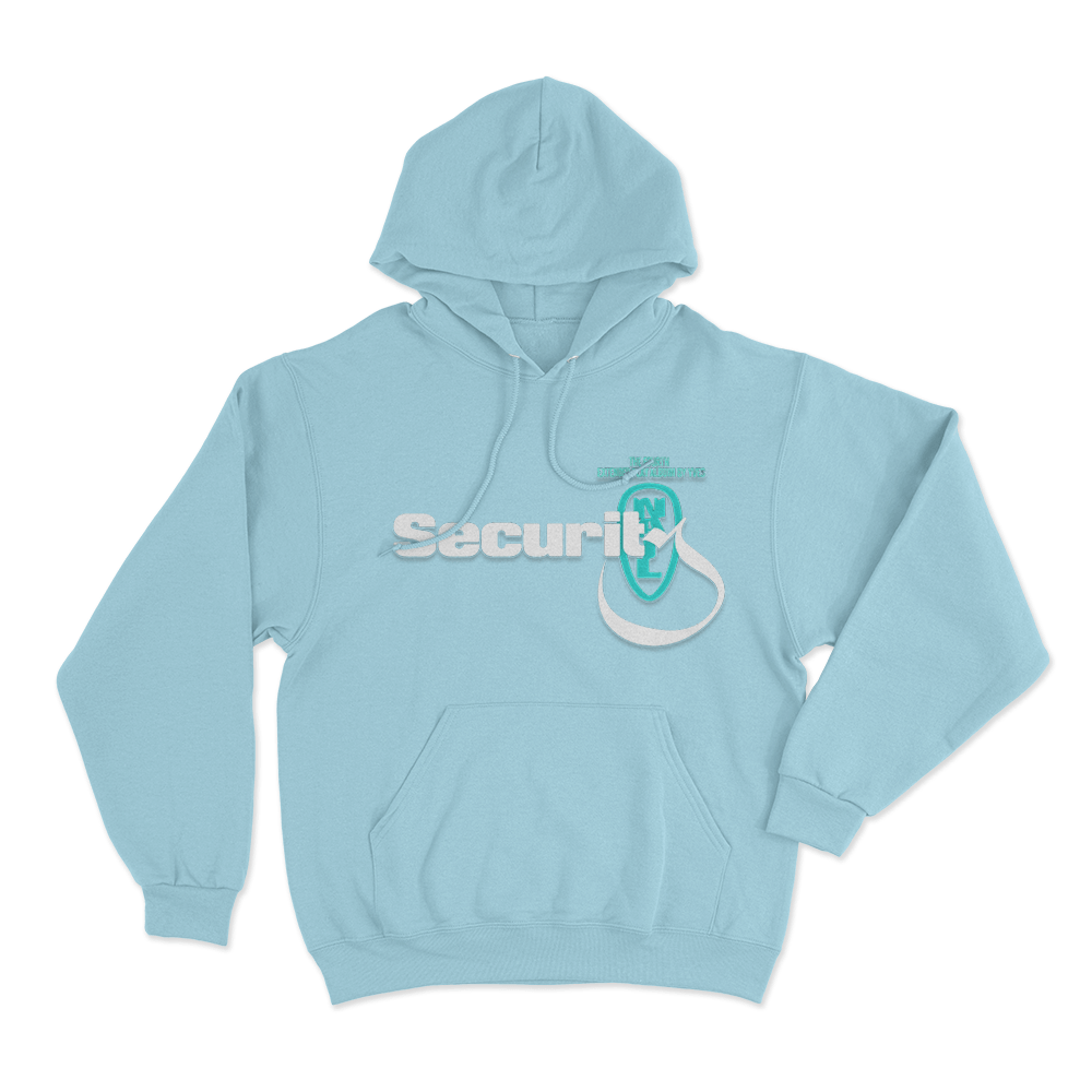 Yves Security Unisex Hoodie Sky Blue Yves Security Unisex Hoodie Sky Blue
