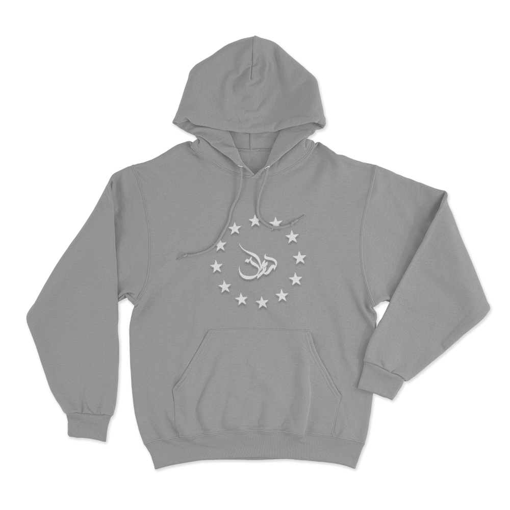 Yves Stars Logo Unisex Hoodie Grey Yves Stars Logo Unisex Hoodie Grey